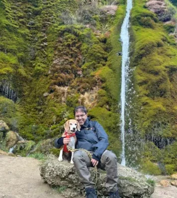 Stefan Maurer mit Hund